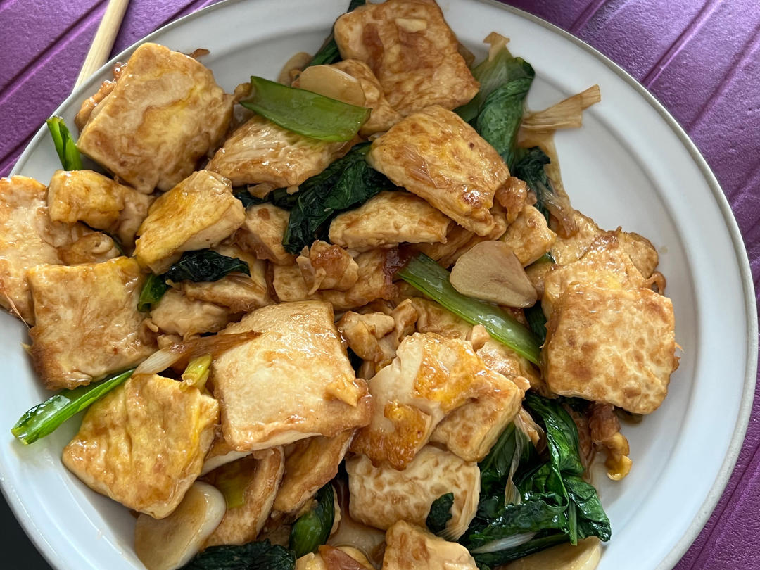 葱烧嫩豆腐