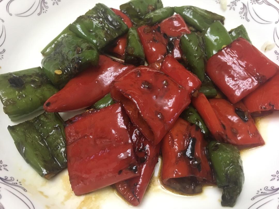 🔥♨️好吃到泪奔的虎皮尖椒‼️吃一次绝对上瘾，巨下饭的快手菜！