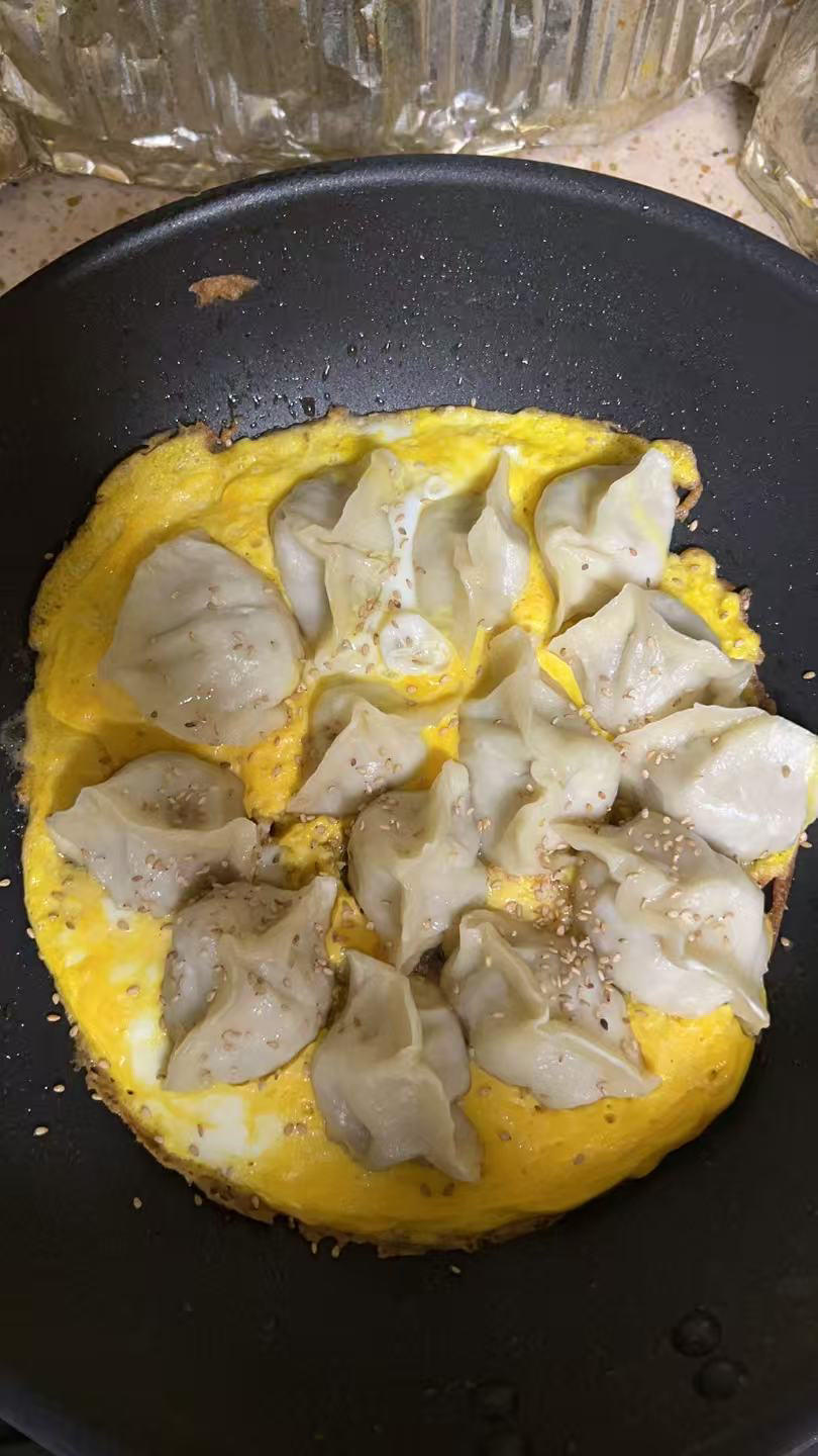 懒人快手抱蛋煎饺