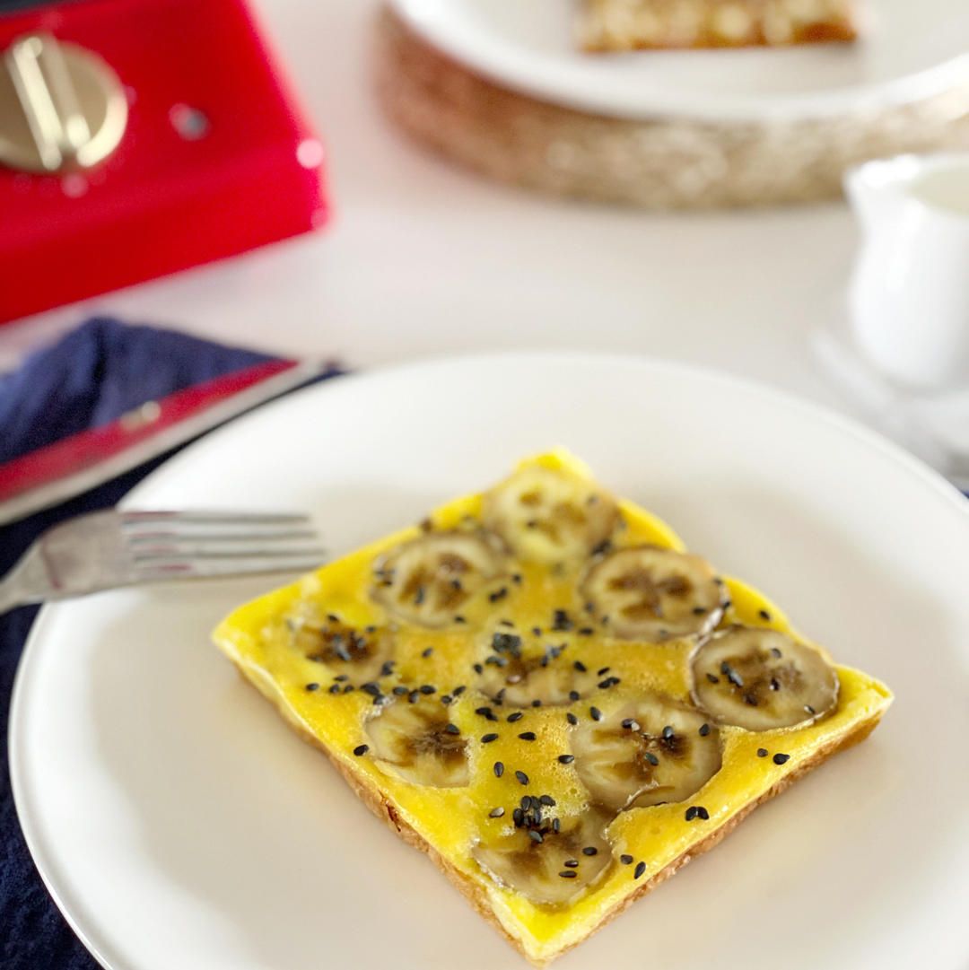 香蕉🍌苹果🍎鸡蛋饼 |快手营养早餐