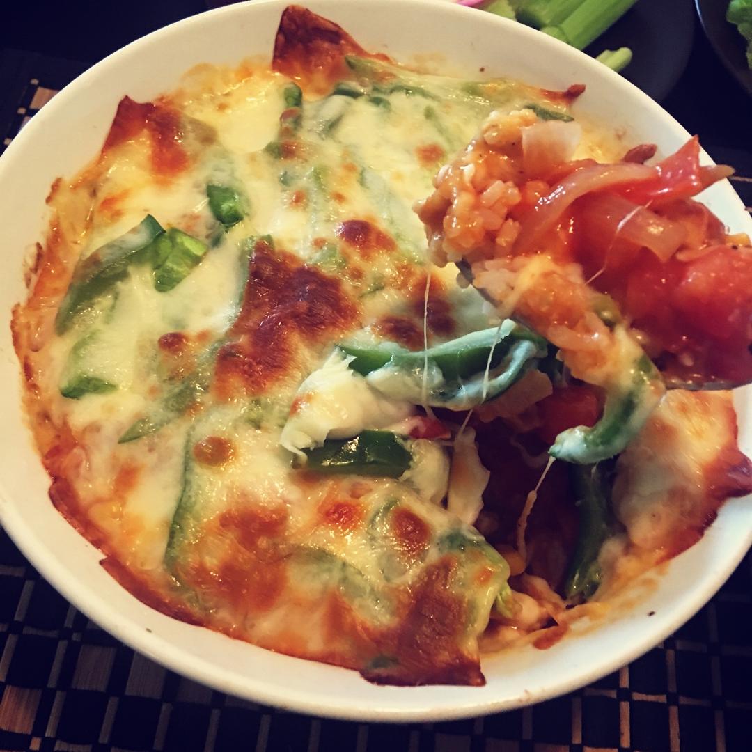 番茄鸡肉浓情焗饭【两人份】