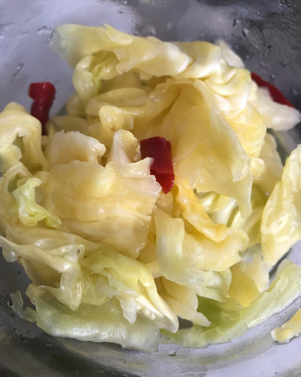 庞丽娇做的包菜泡菜