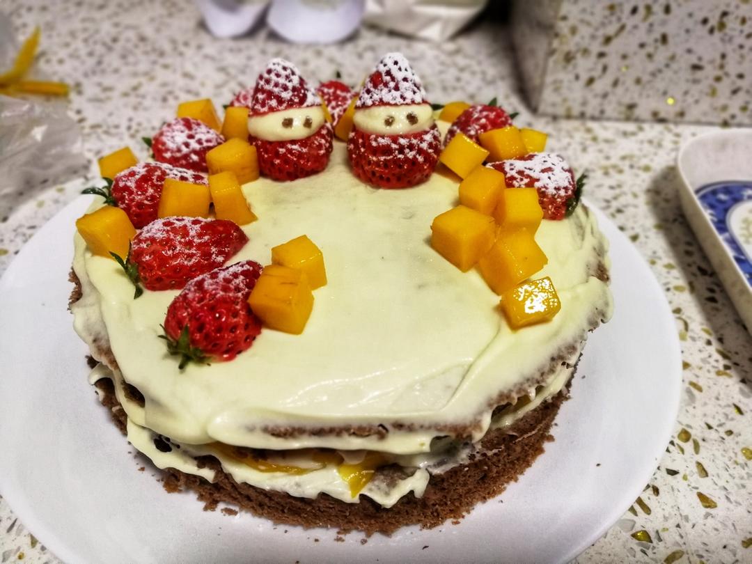 圣诞呆萌裸蛋糕