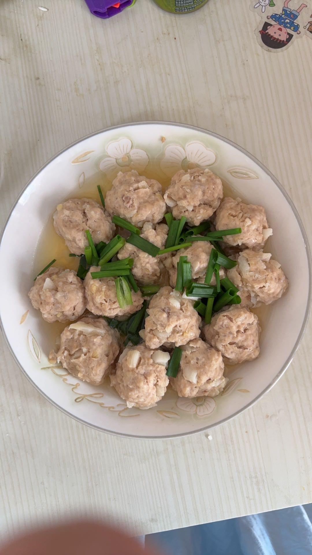 清蒸山药肉丸（宝宝辅食）