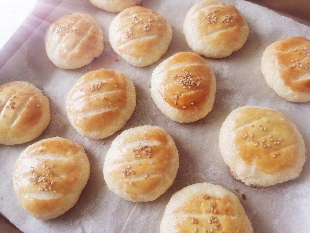 红豆酥饼这样做，免松弛，省时不破酥，成功率高，新手都能轻松搞定