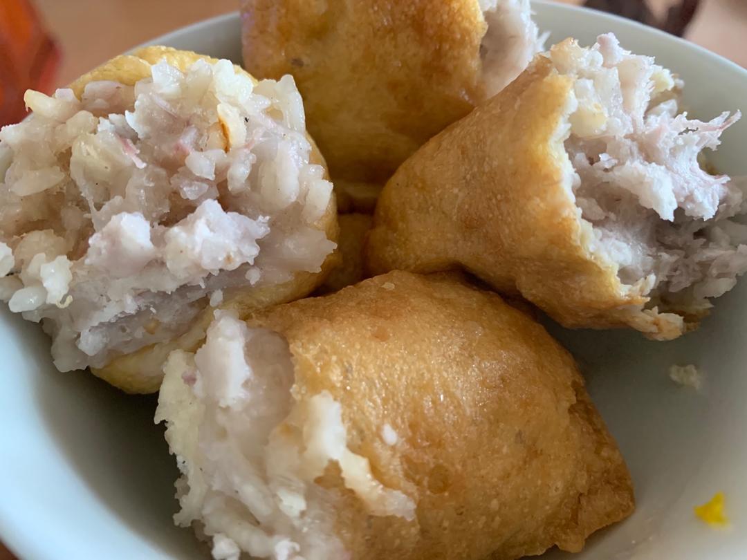 超简单的自制豆腐酿肉