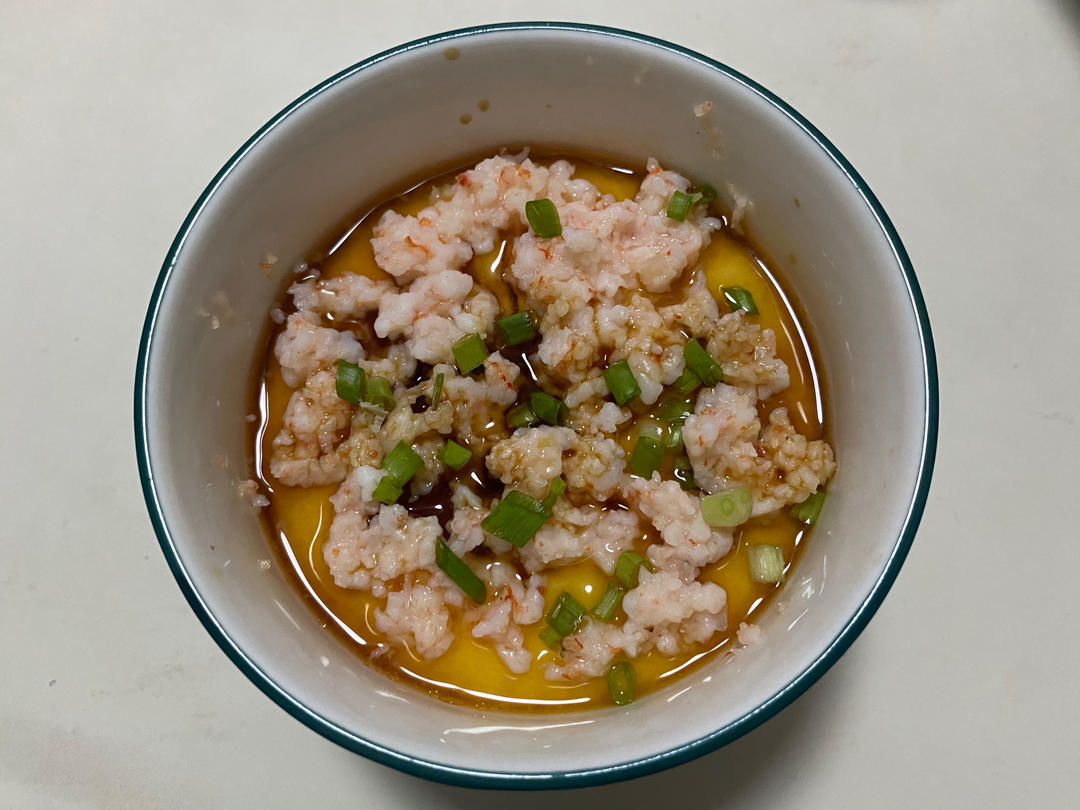 虾滑蒸蛋～最适合小孩子的美食