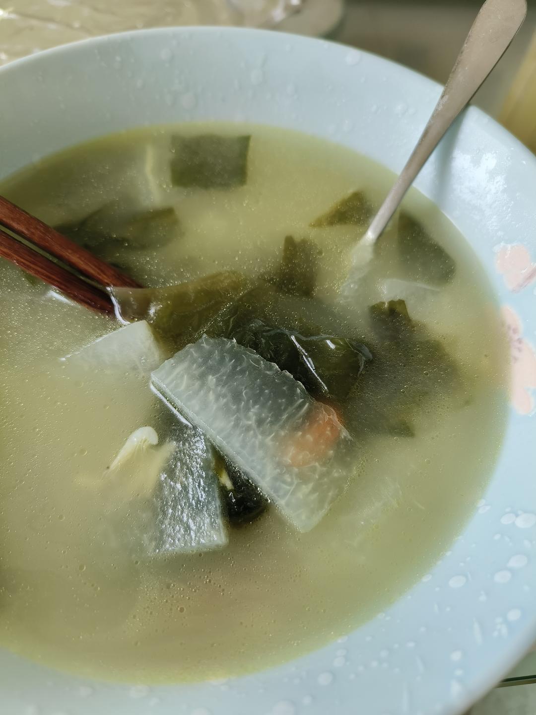 刷脂汤•海带/裙带菜冬瓜汤•鲜香好喝