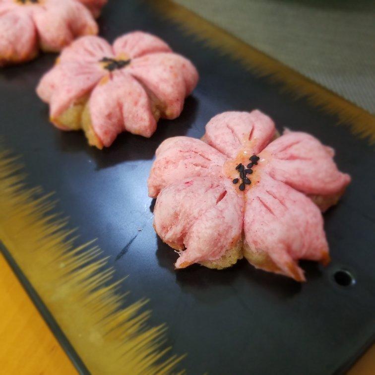 芋泥樱花酥