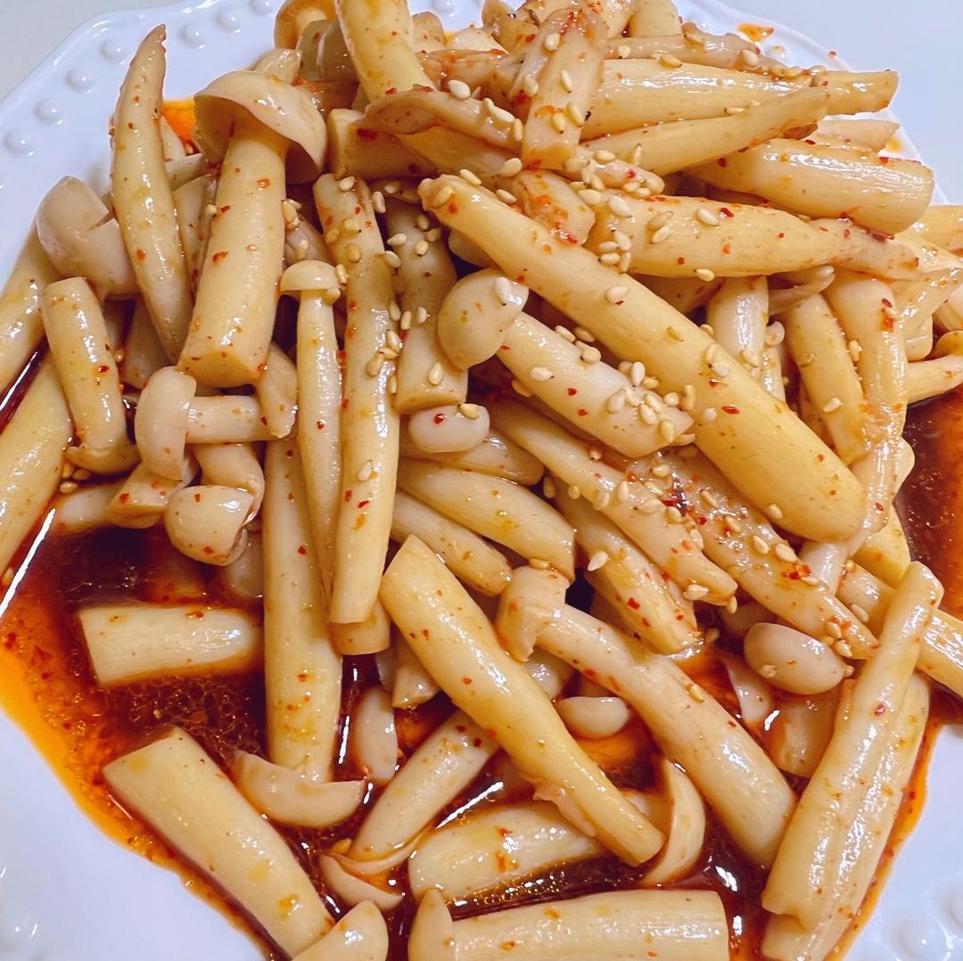 凉拌白玉菇的做法