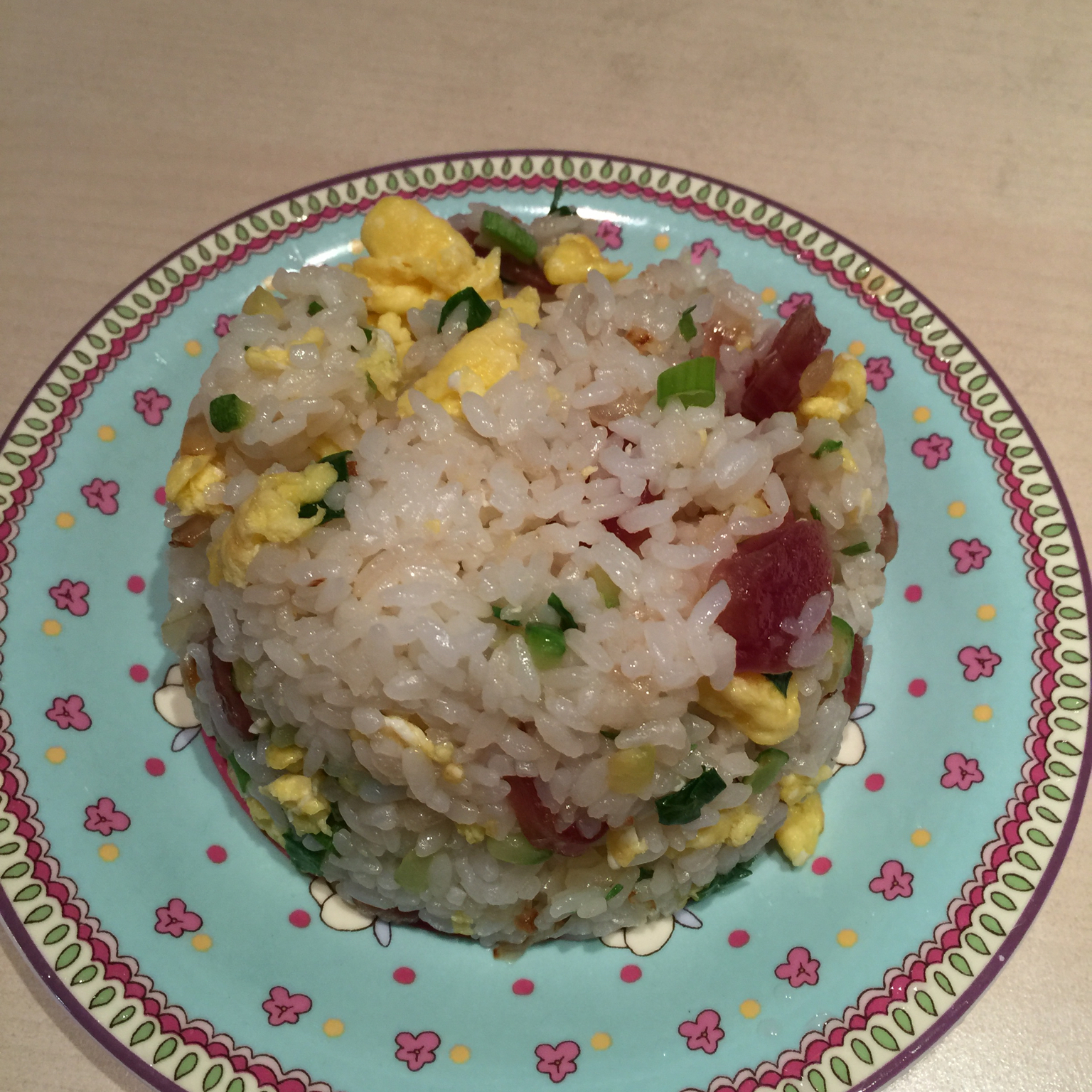 香葱腊肠炒饭