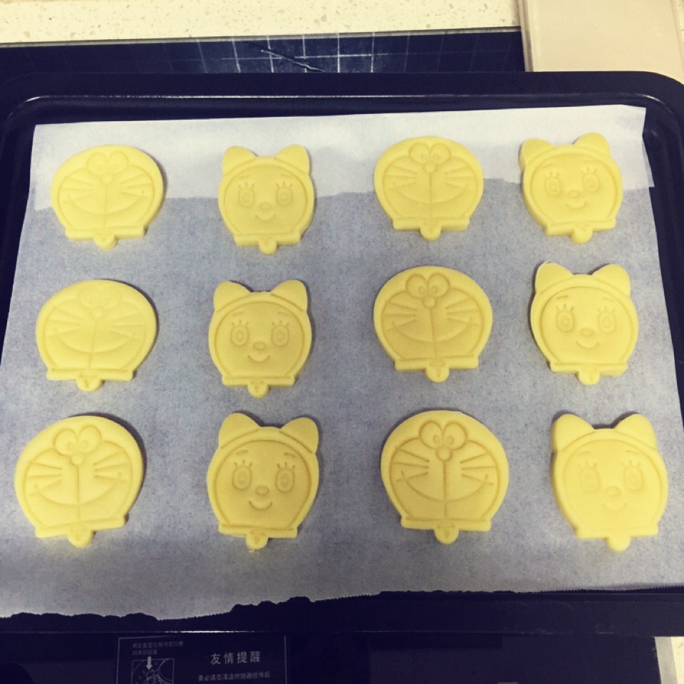 卡通黄油饼干