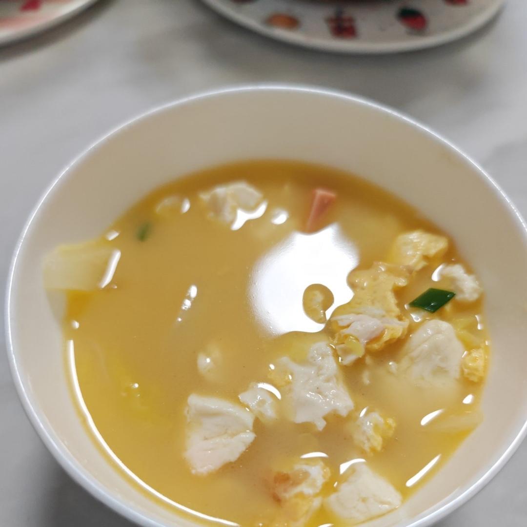 白菜豆腐三鲜汤
