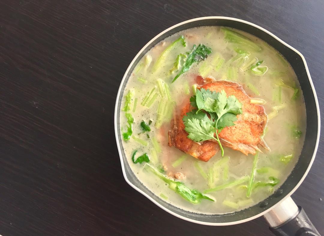 三文鱼骨汤（1人份）