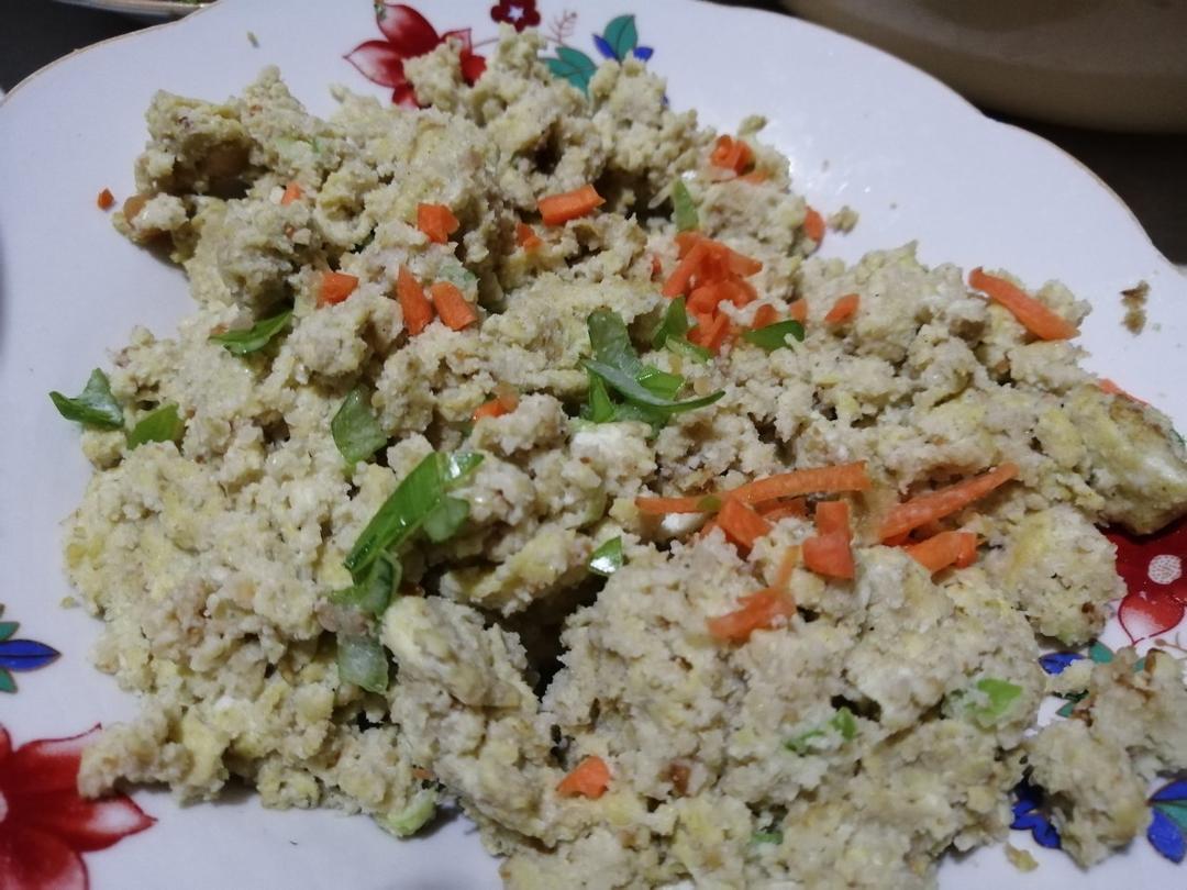 豆浆渣炒蛋