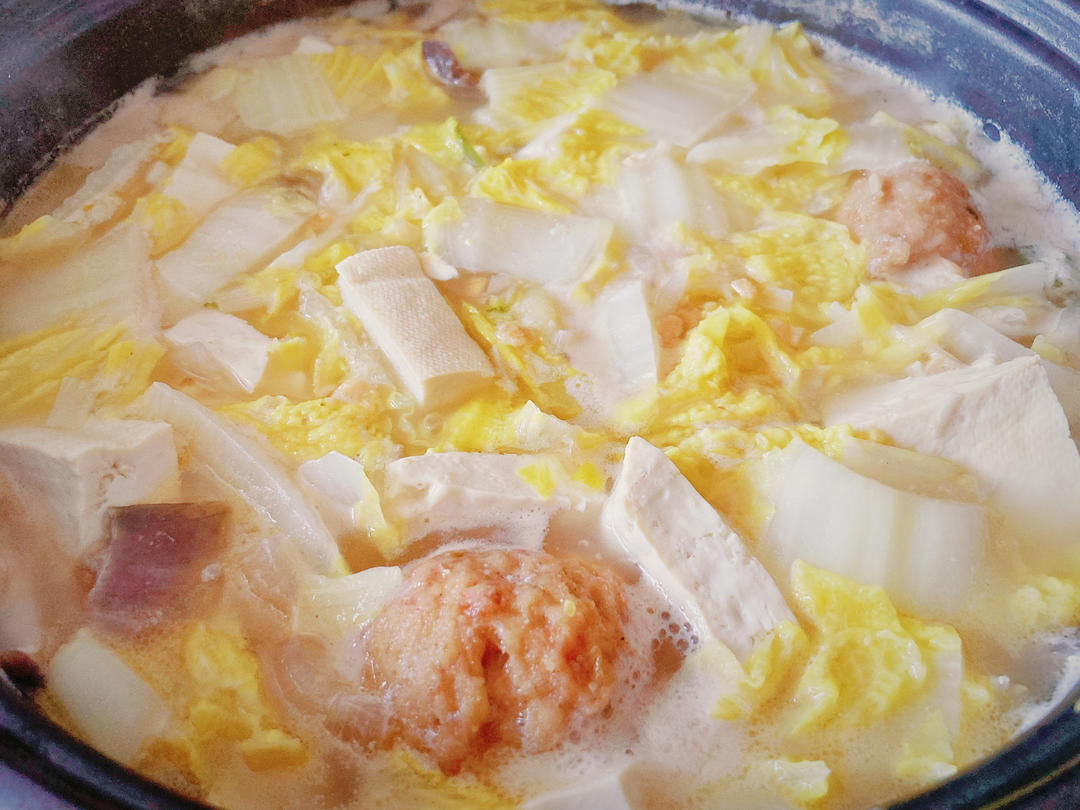 老豆腐炖白菜