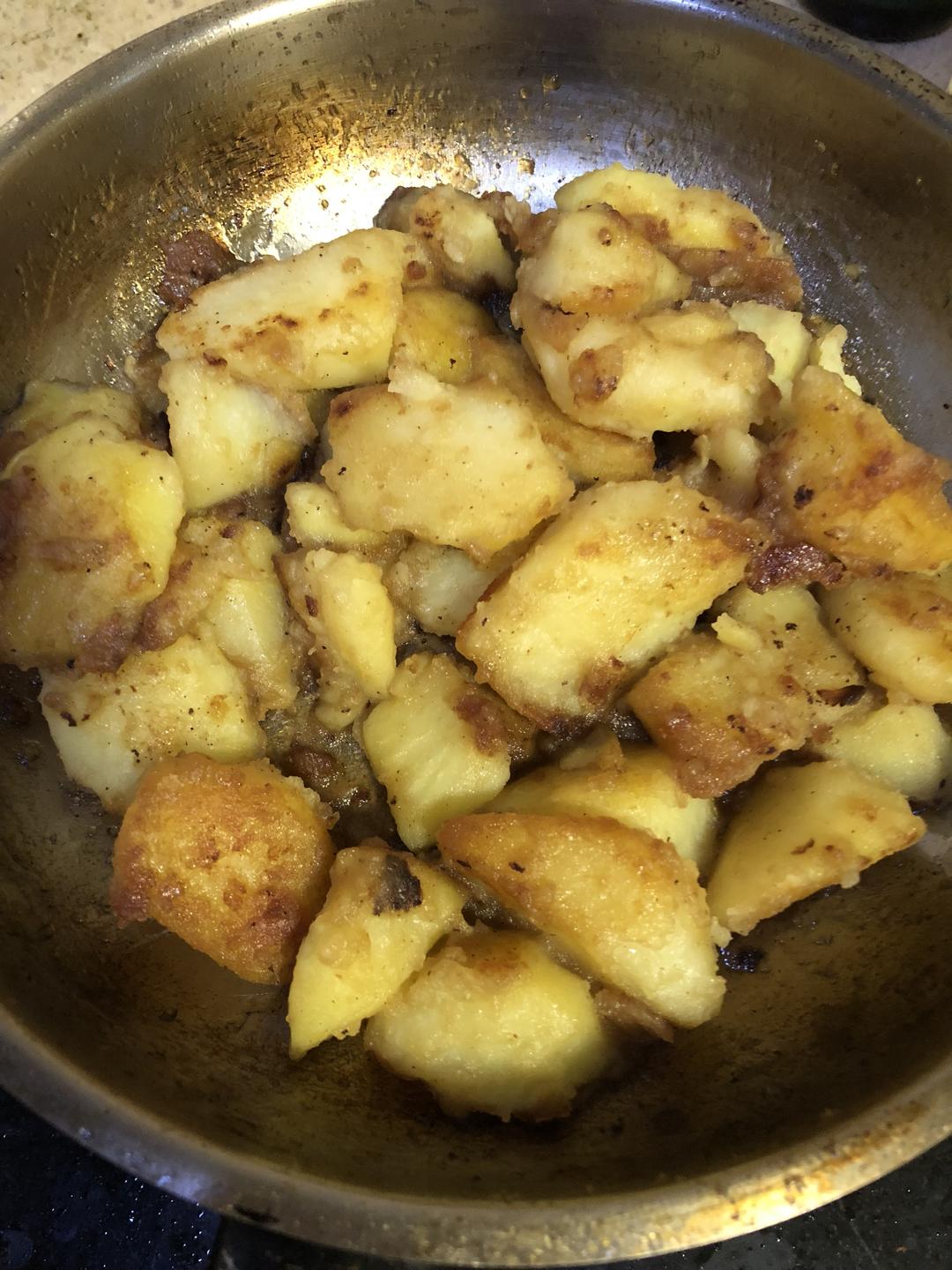 懒人版糖醋锅巴土豆🥔过嘴不忘的美味（不易失败）的做法