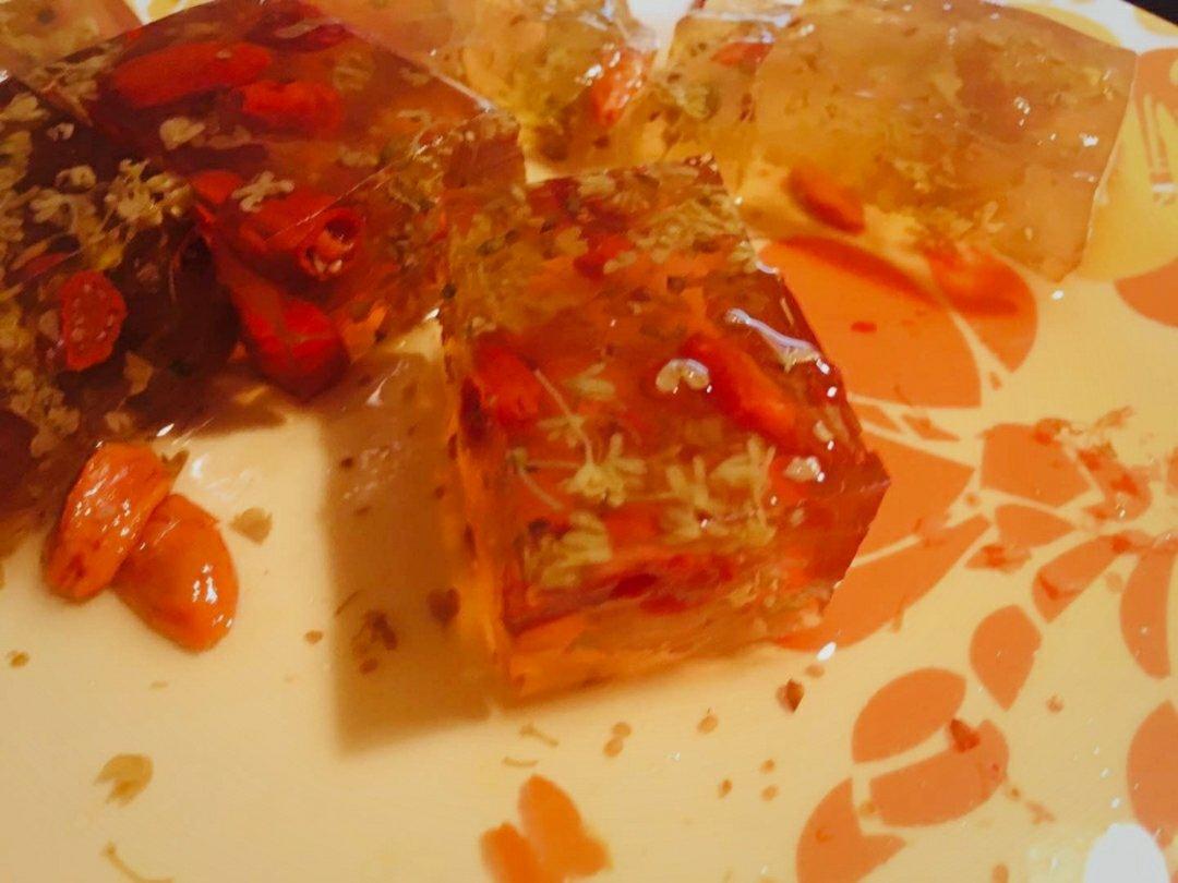 枸杞桂花糕（简单易做的中式甜点~）