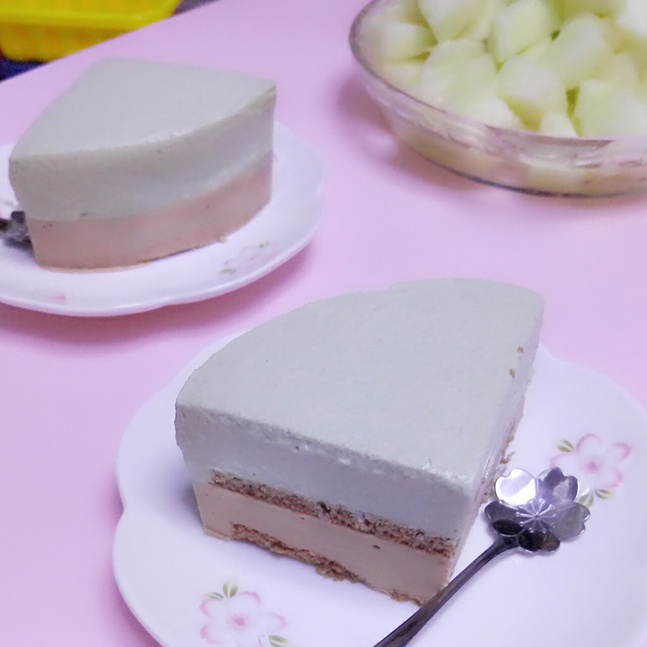 巧克力抹茶慕斯蛋糕