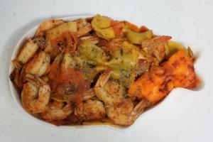 咖喱虾焗蝴蝶面的做法 步骤8