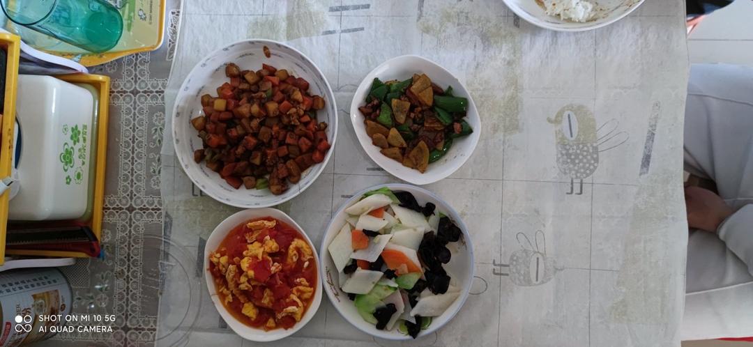 养生食谱之木耳炒山药
