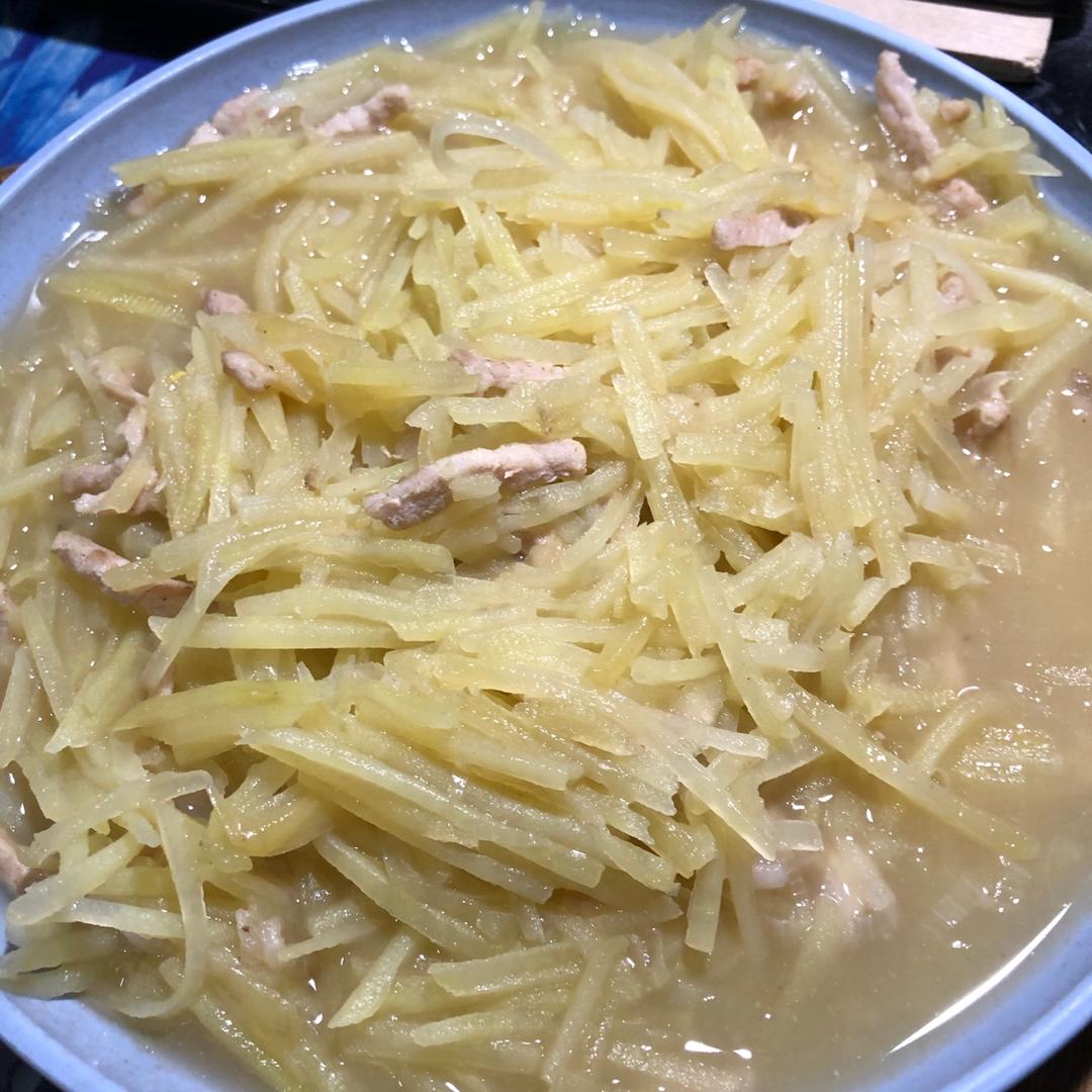 土豆丝炒肉