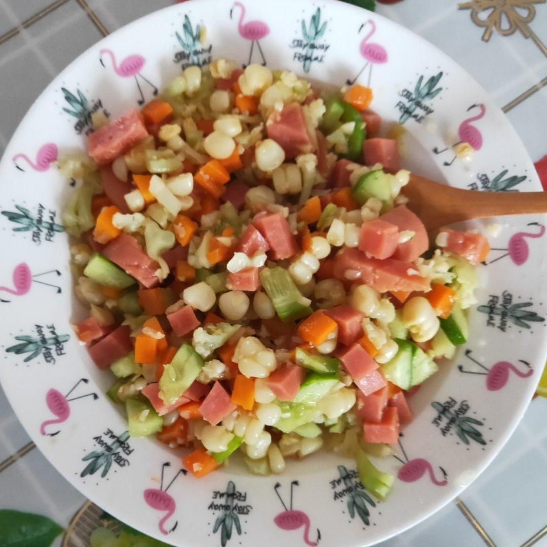 减脂餐♥低脂欧阳娜娜无米花菜炒饭
