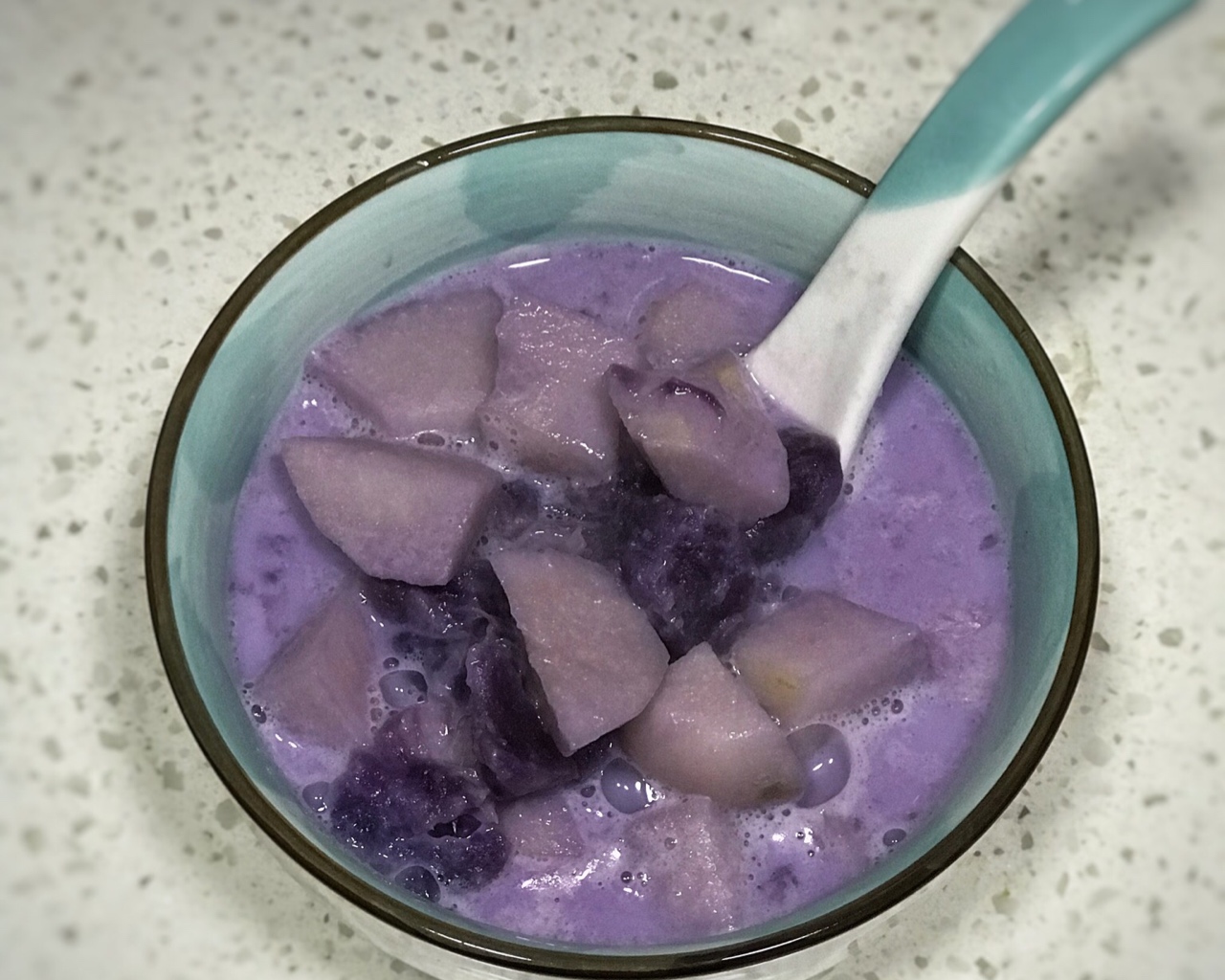 奶香紫薯香芋糖水的做法