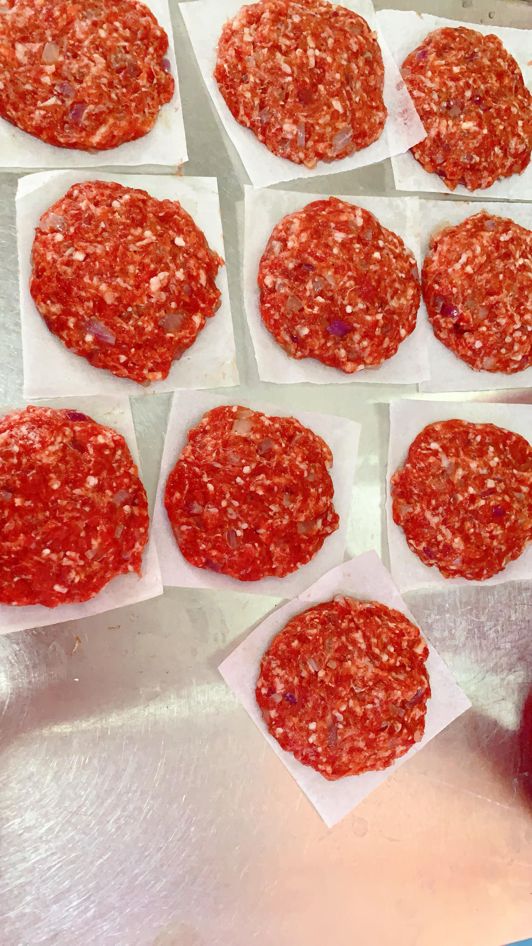 纯瘦牛肉饼生胚