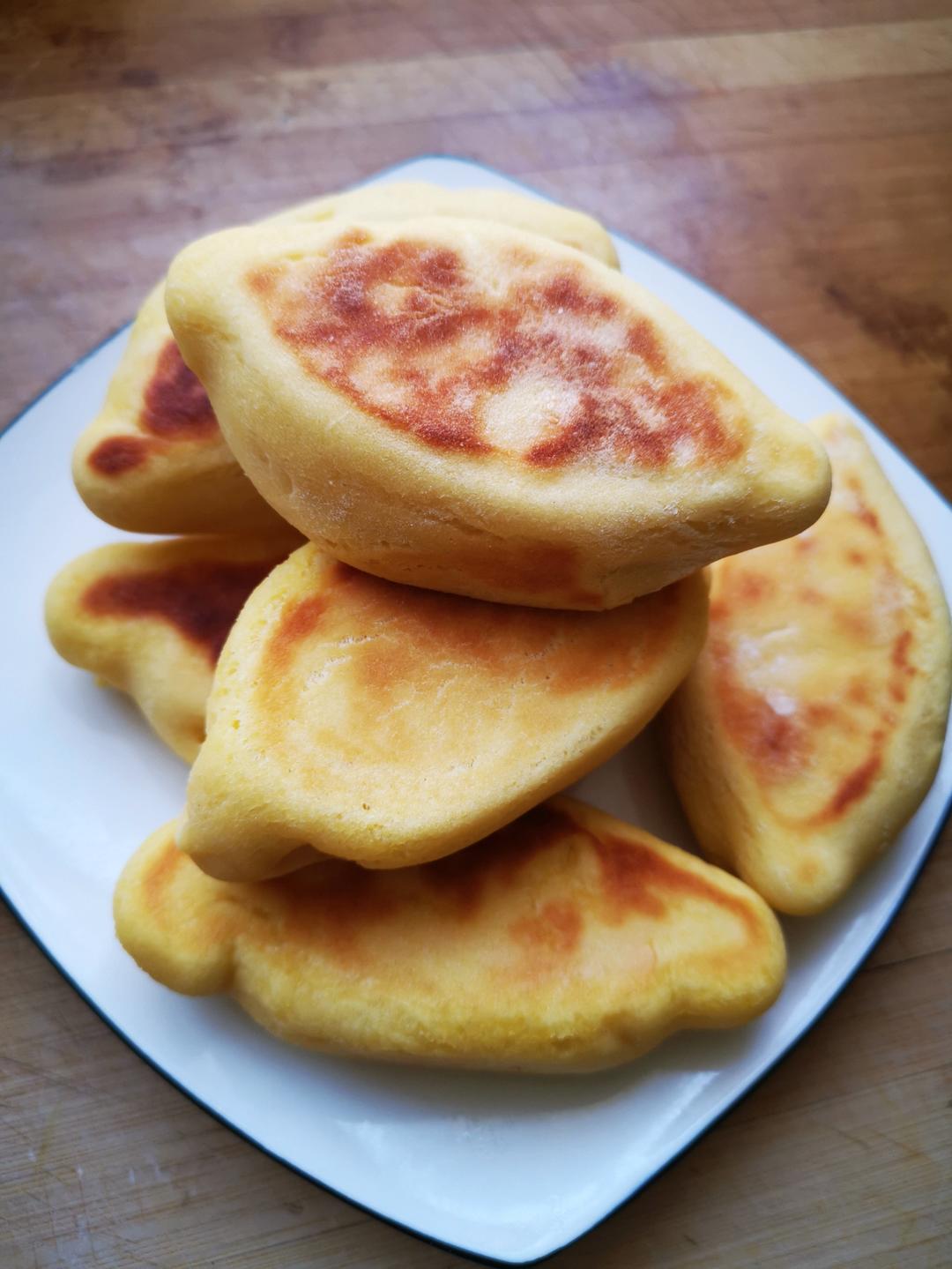 玉米面锅贴（一次发酵）