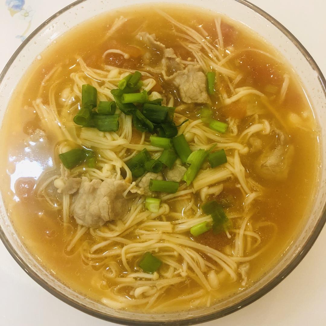 番茄肥牛金针菇