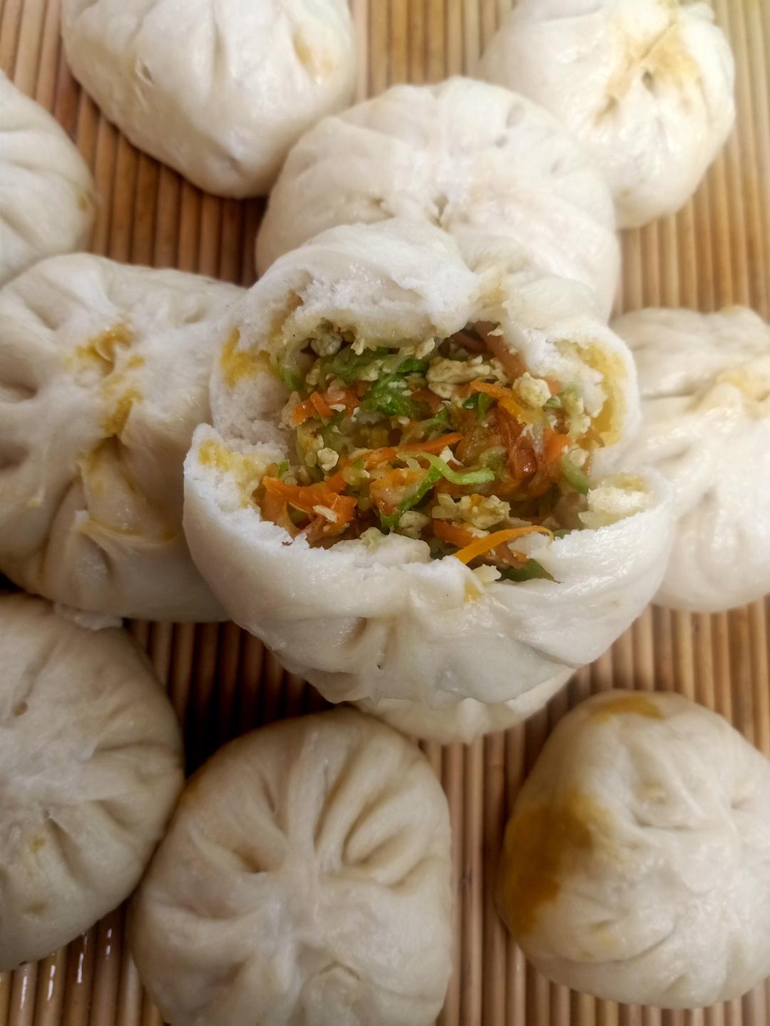 西葫芦鸡蛋素包子馅料