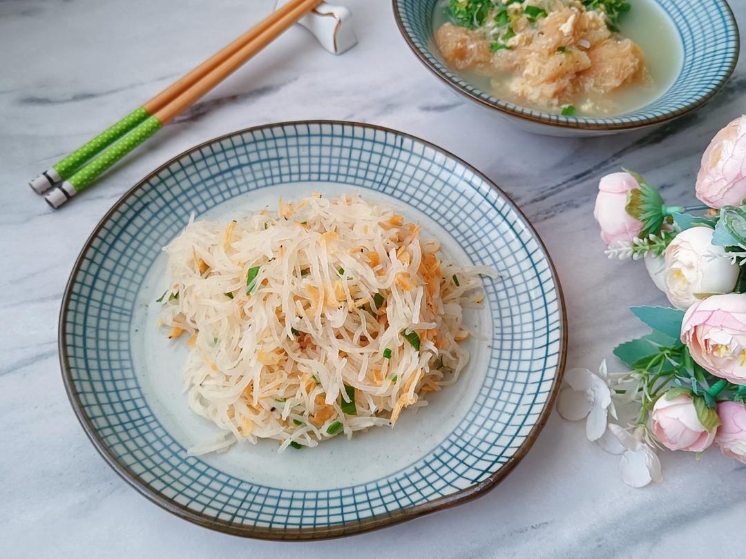 简单易做—虾皮烧萝卜丝