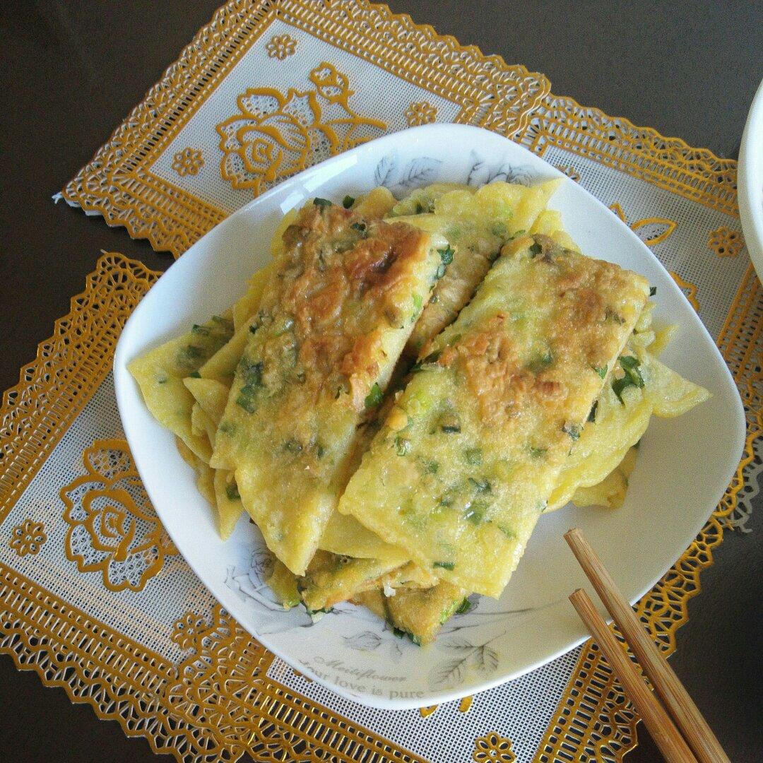 葱花鸡蛋饼（糯米粉版）