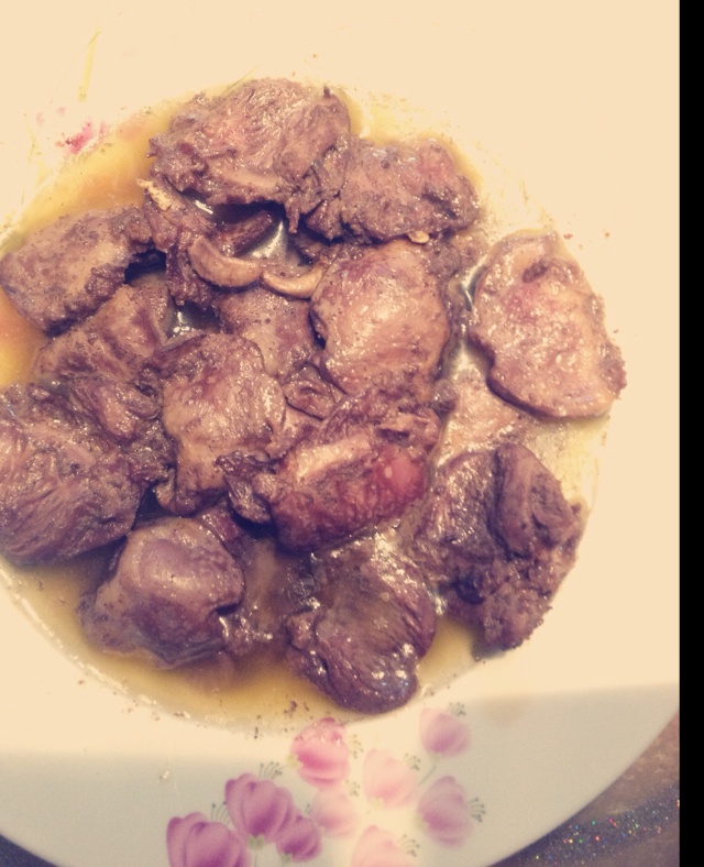 爆炒鸡心（孜然版）