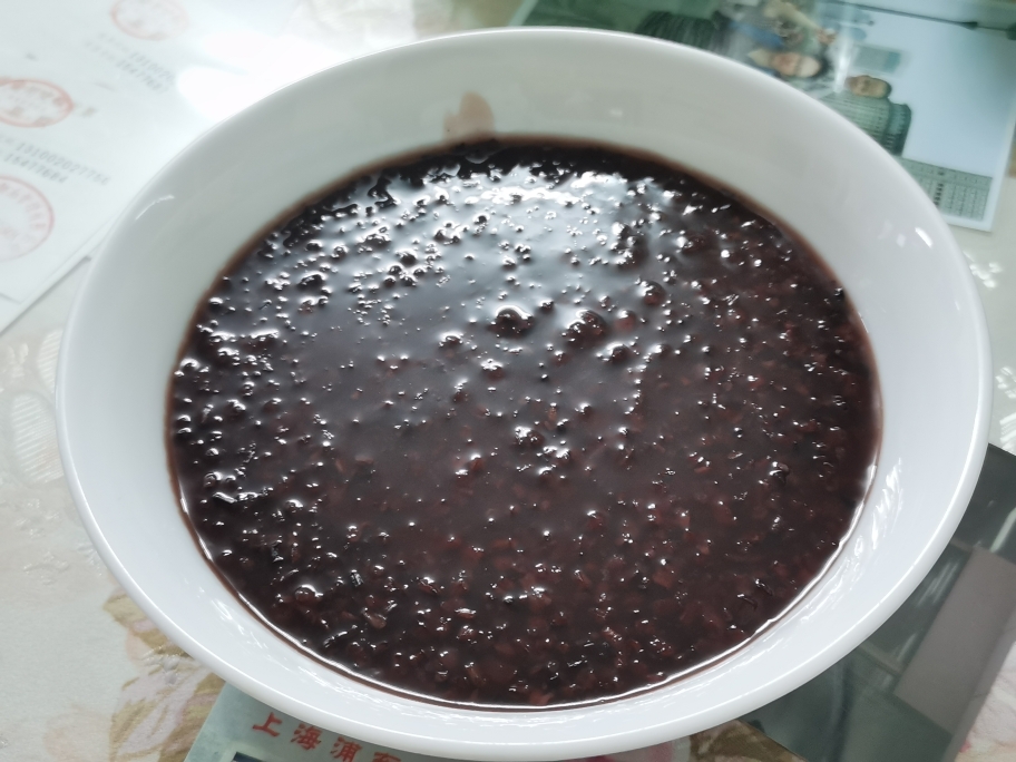 原味紫米粥的做法