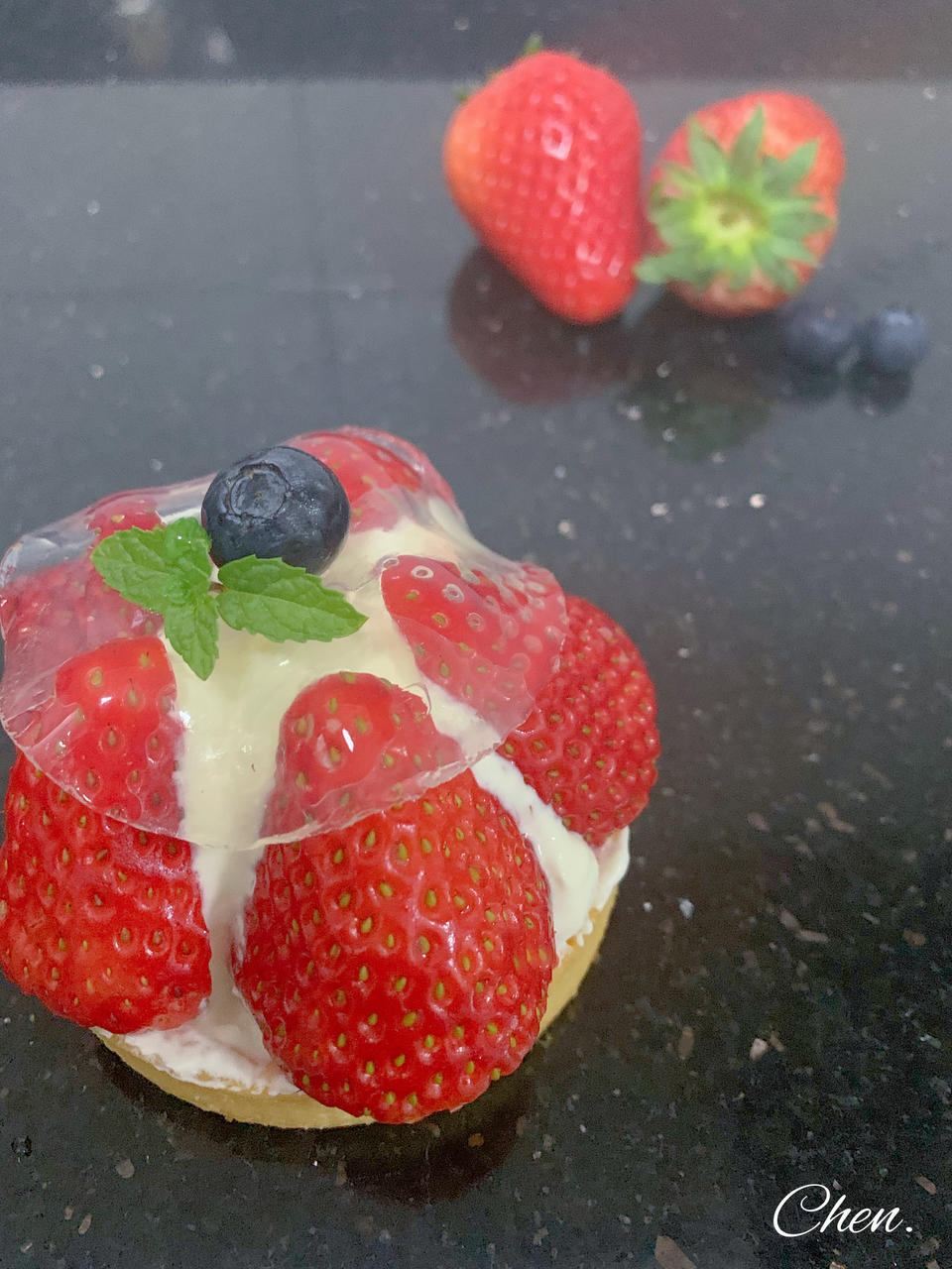 太上头！草莓季必做的茶香奶冻草莓塔！