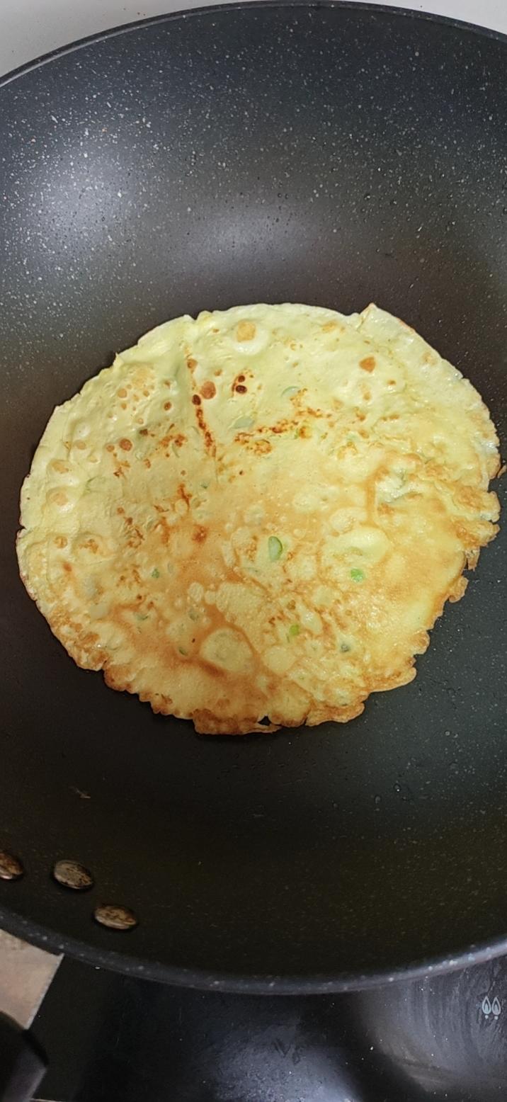 简单快手鸡蛋饼 柔软翻面不破
