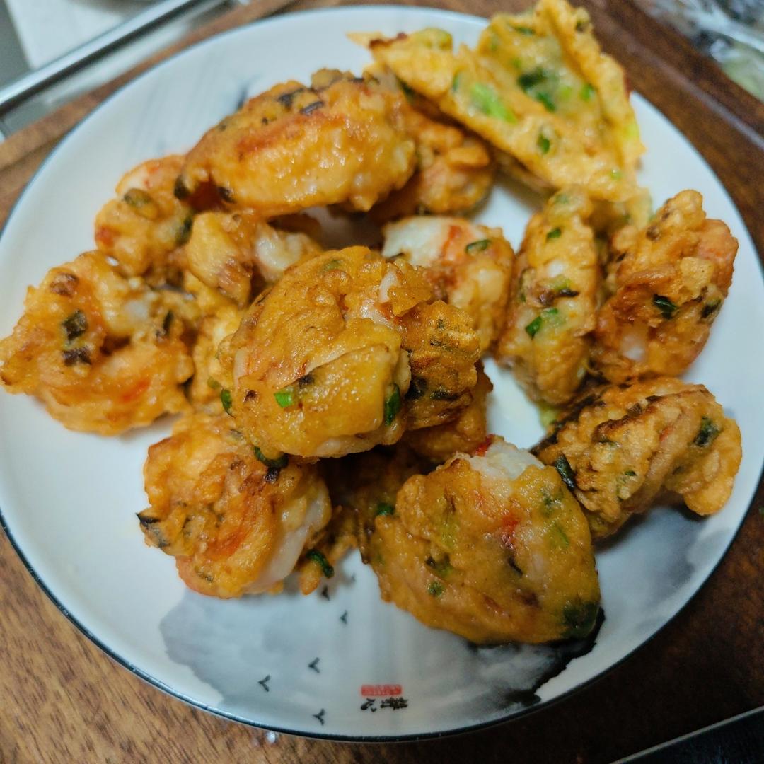葱香虾球的做法