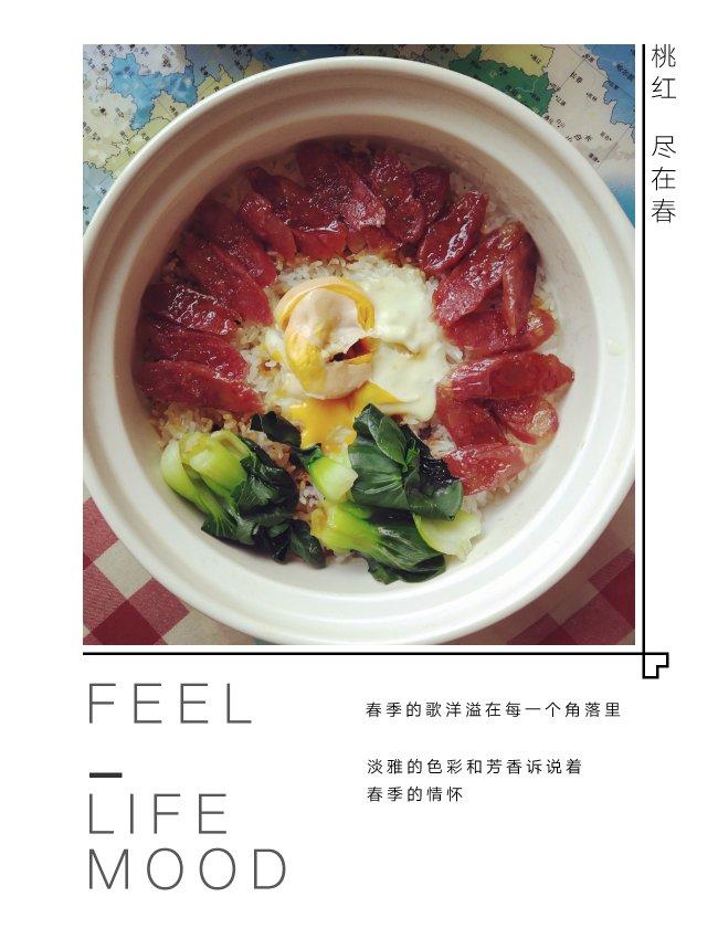铸铁锅腊肠煲仔饭