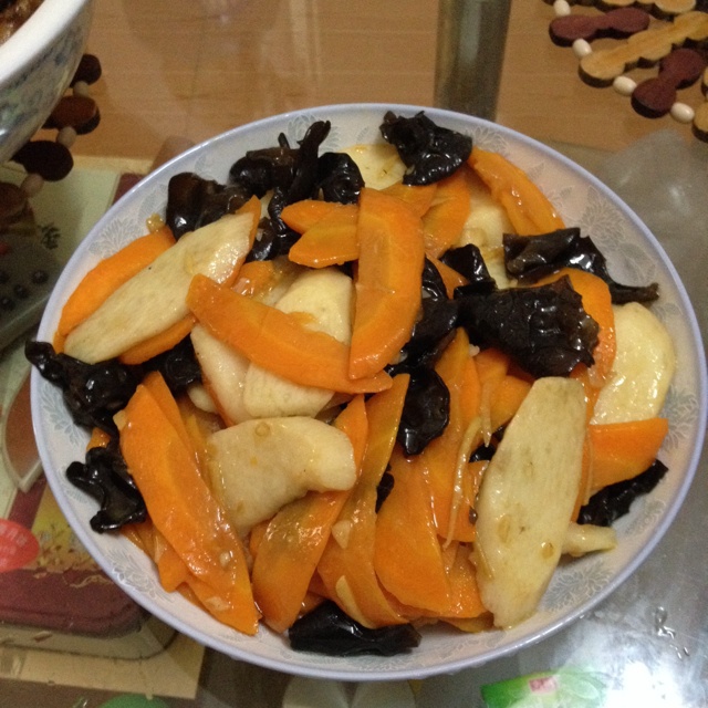 肉片炒山药