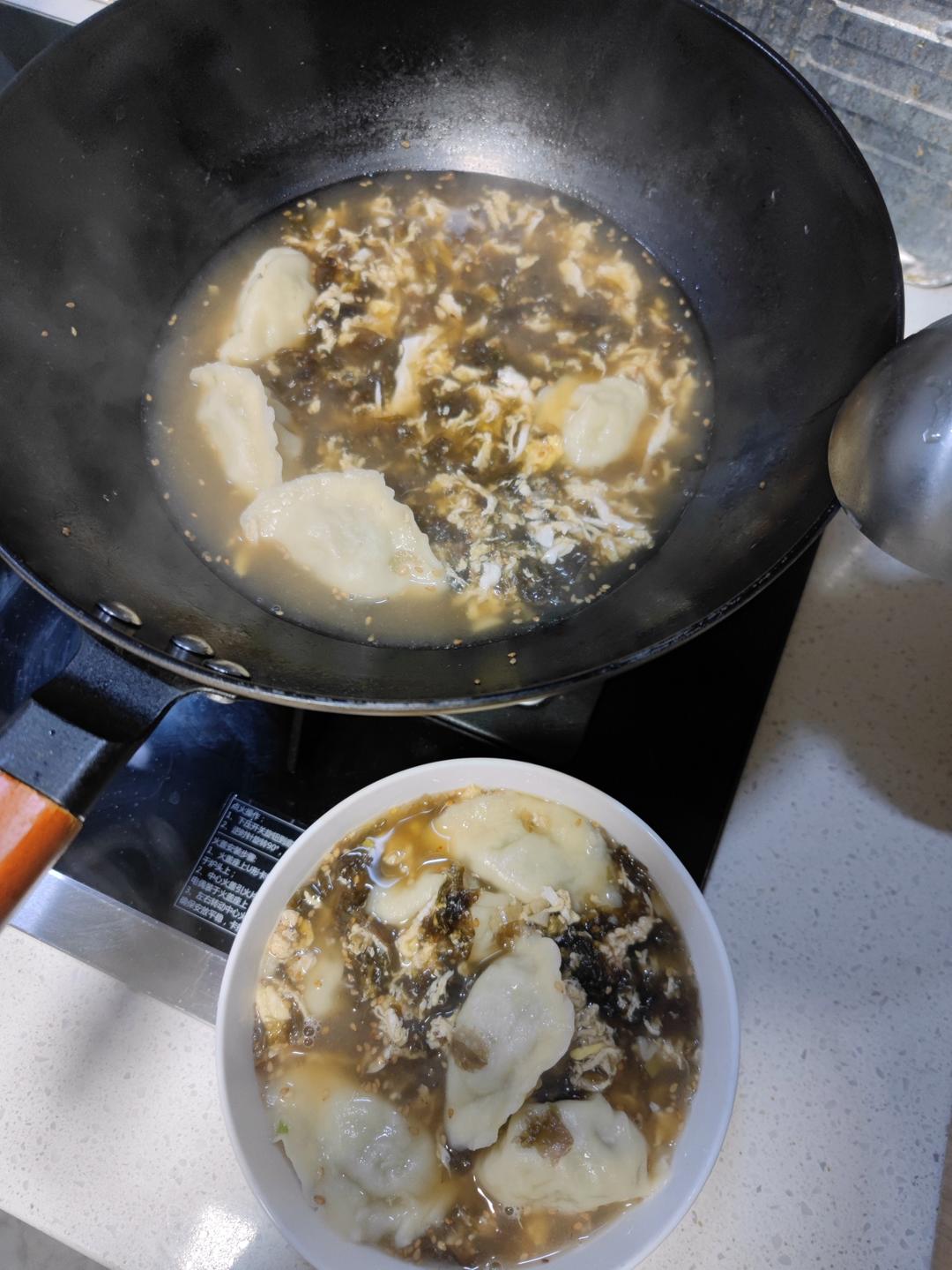 巨好吃酸爽的酸汤水饺