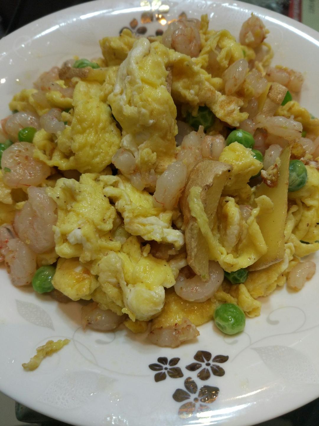 虾仁炒蛋