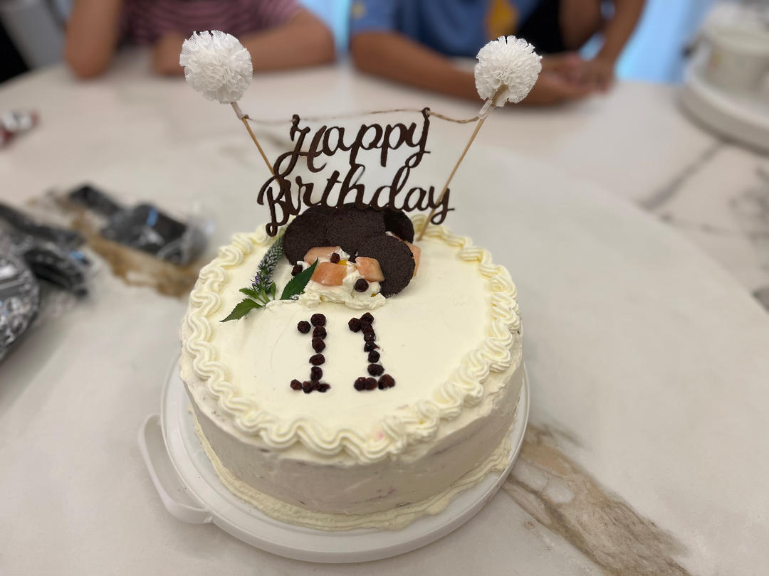 6寸 水果生日蛋糕 ——附带淡奶油打发程度