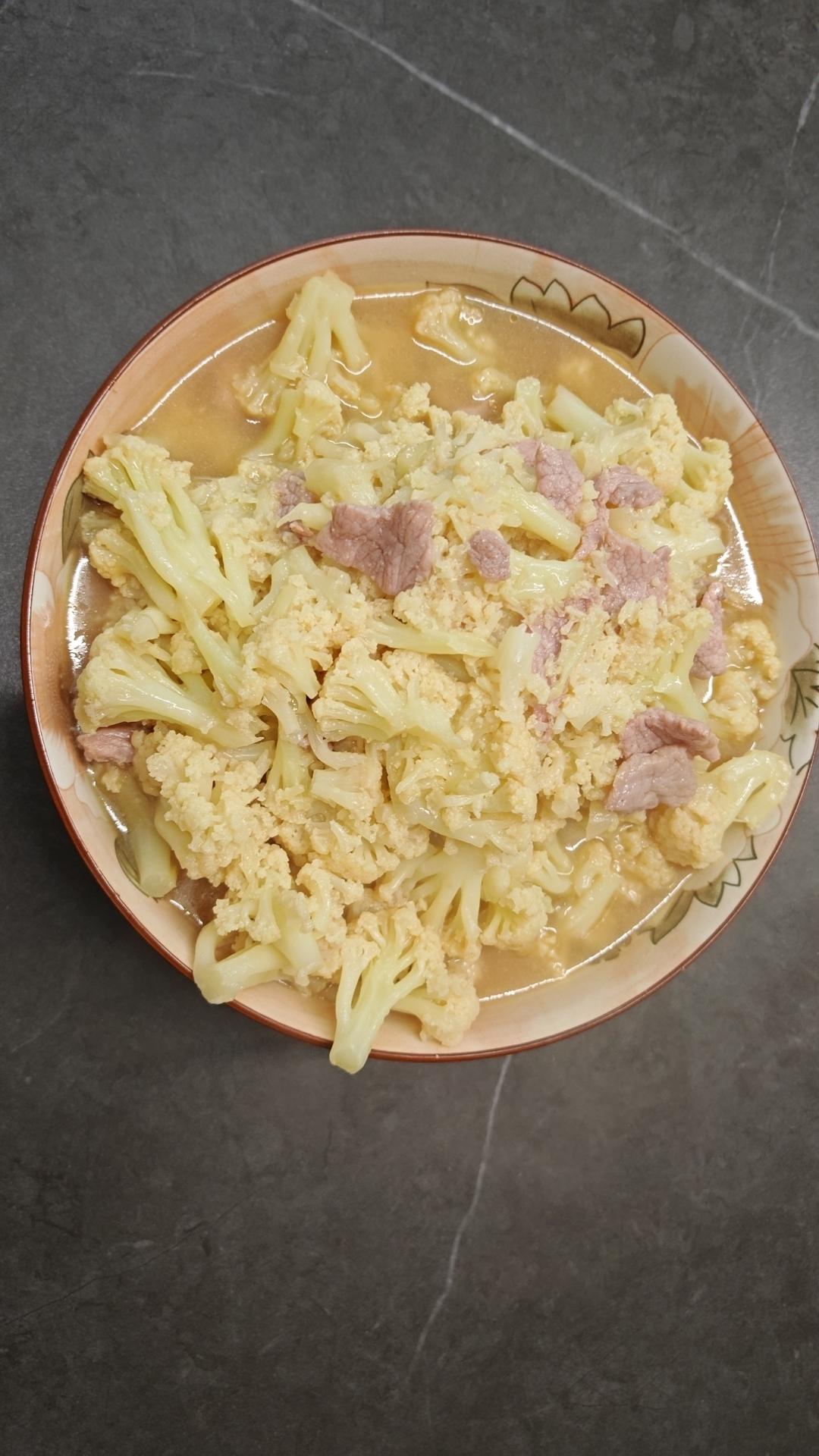 花菜炒肉片
