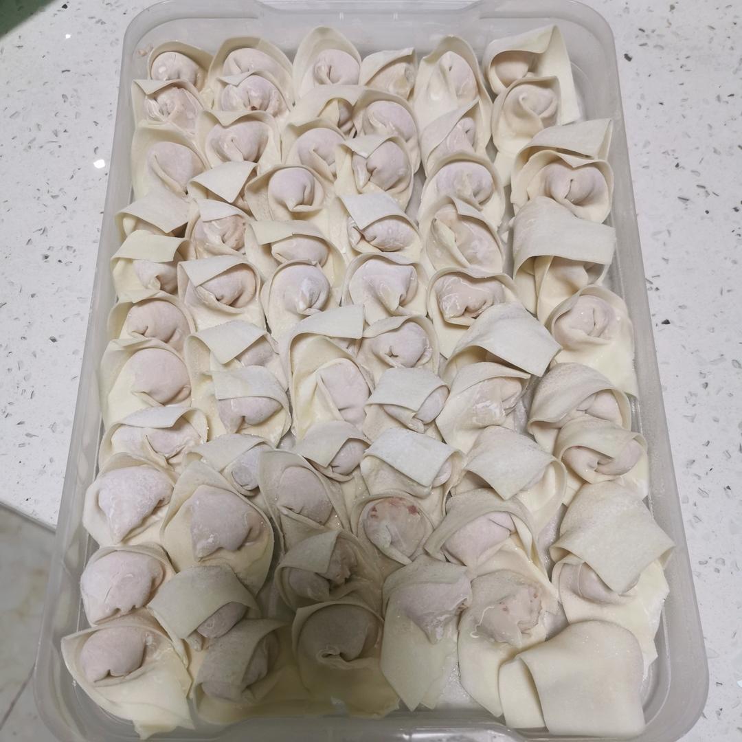 元宝馄饨的包法