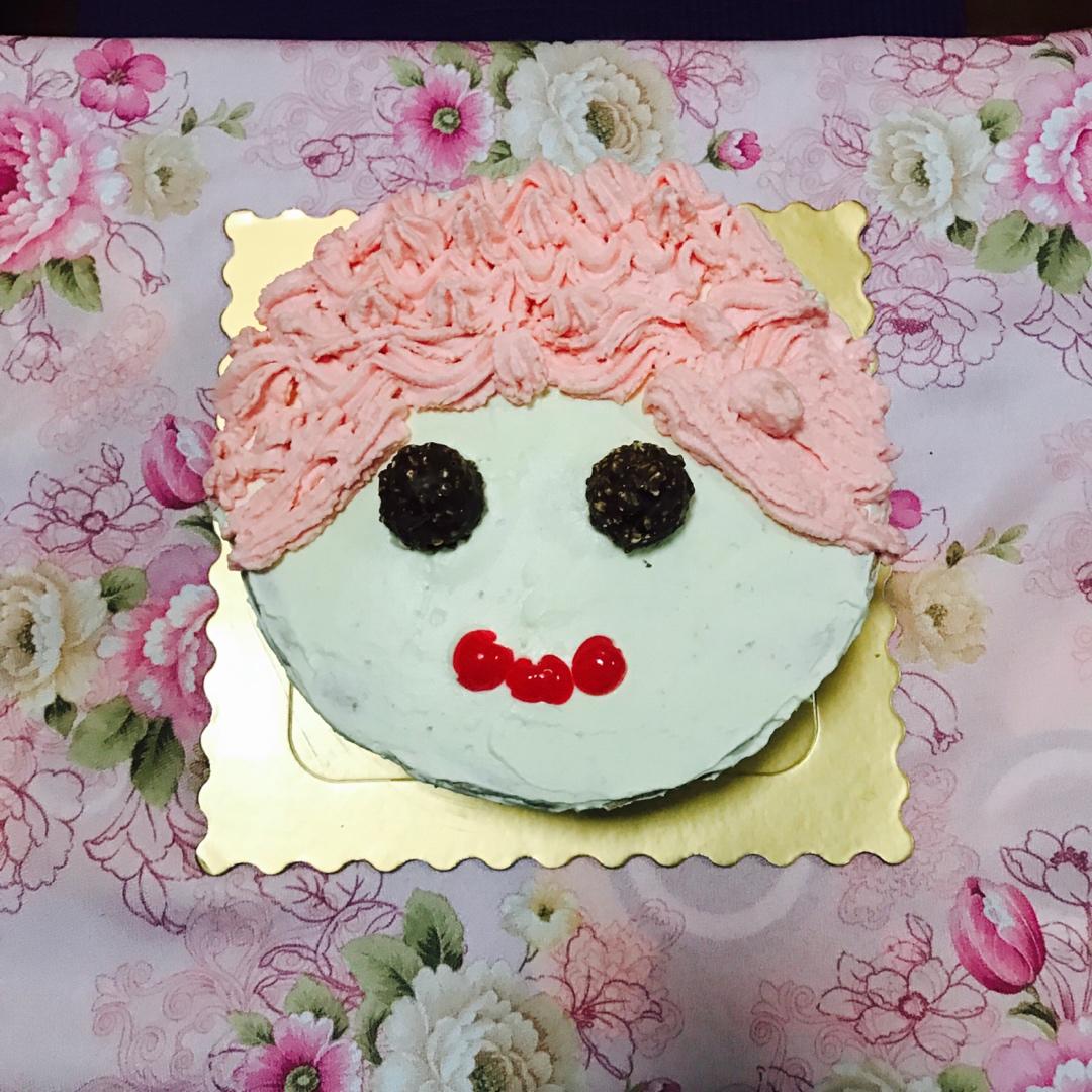 新手简单裱花蛋糕送妈妈