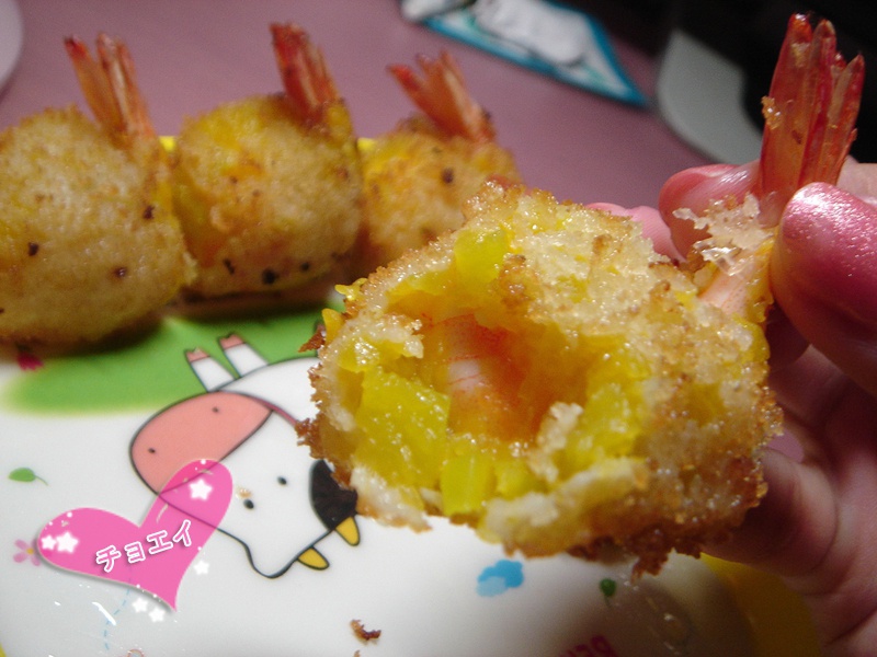 elva未希做的diy肯德基至q虾球