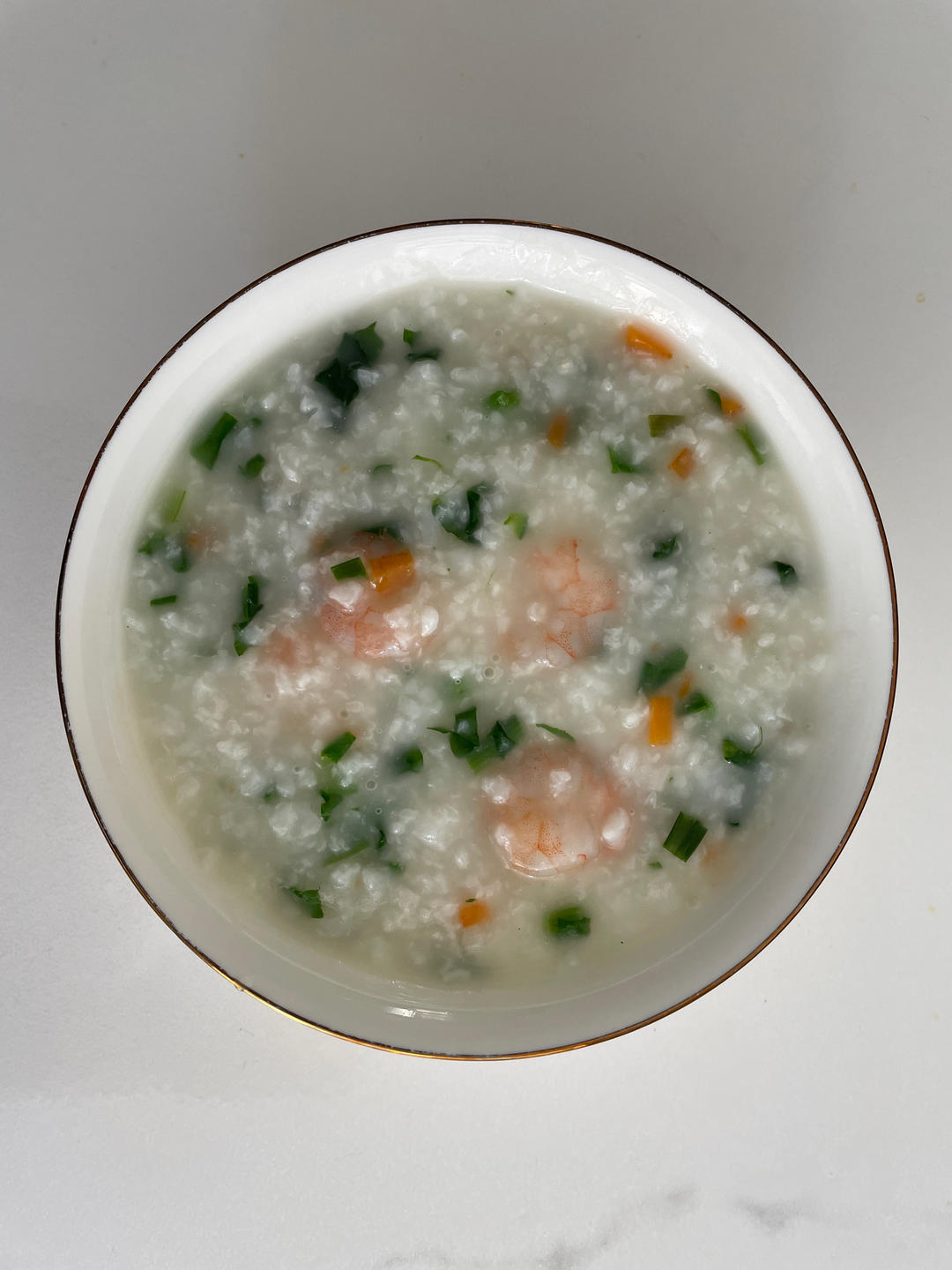 虾仁蔬菜粥