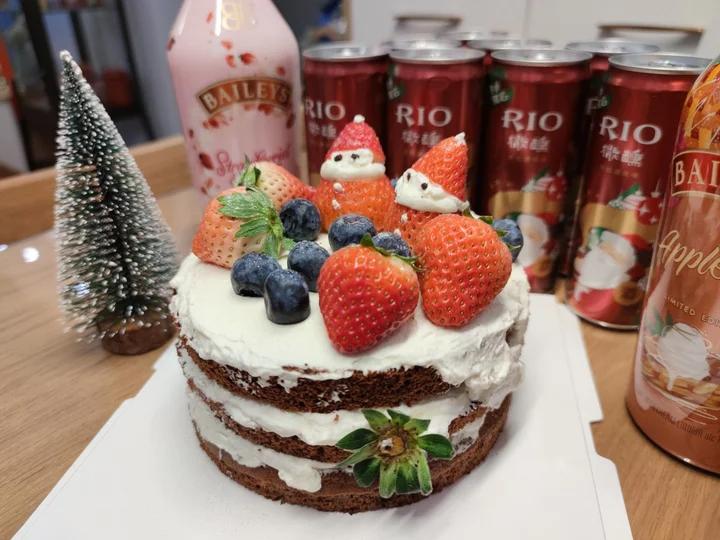 圣诞呆萌裸蛋糕